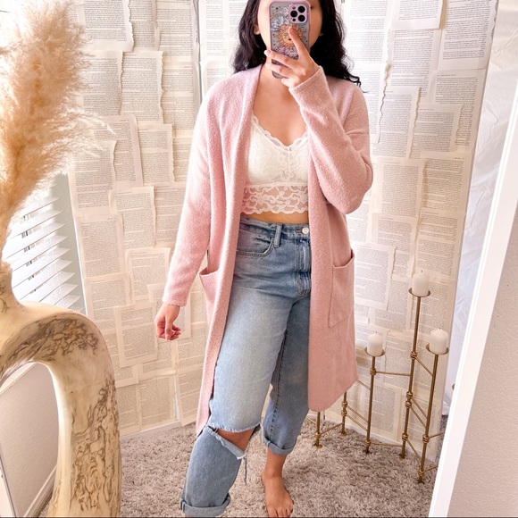 Forever 2 Light Mauve Pink Knit Open 